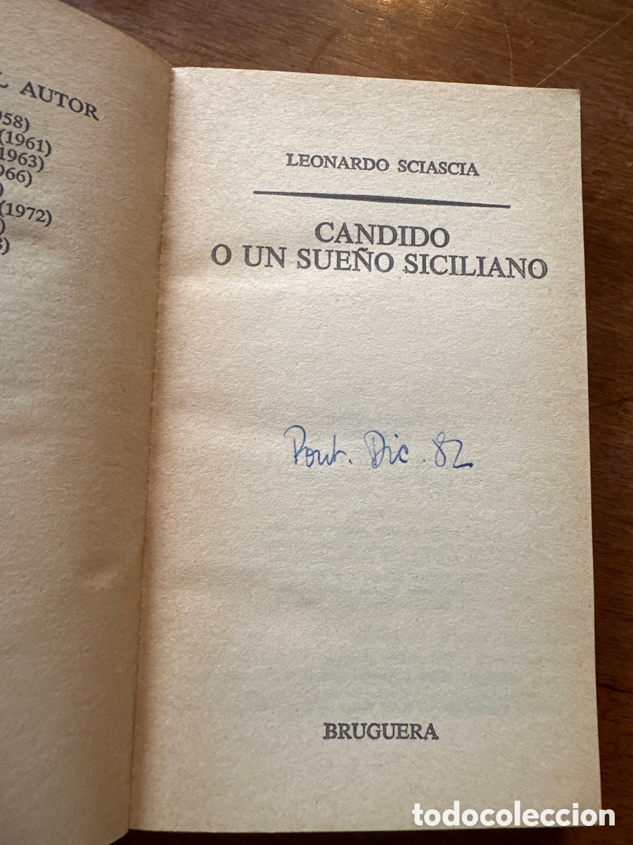 Libros: CANDIDO O UN SUE&Ntilde;O SICILIANO LEONARDO SCIASCIA - Foto 3