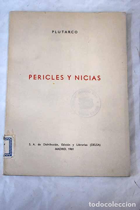 Libros: Pericles y Nicias: Plutarco.- Plutarco - Foto 1