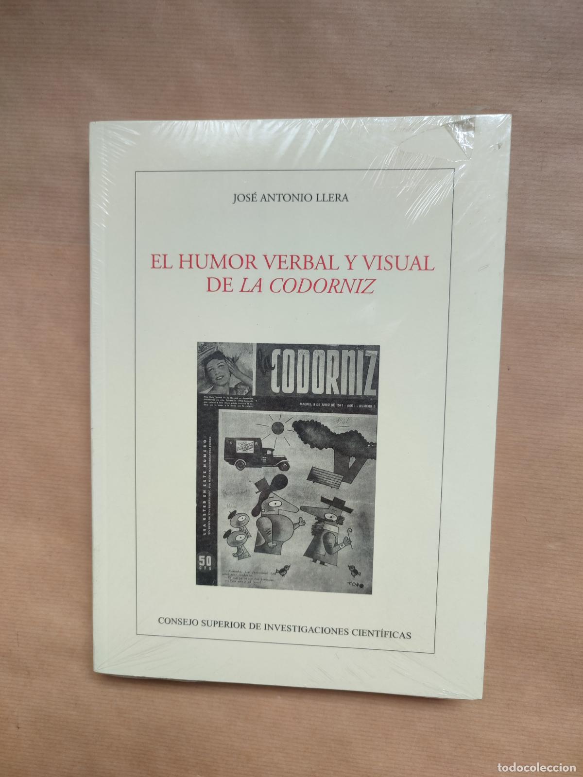 Libros: El humor verbal y visual de &rdquo;La Codorniz&rdquo;. - &rdquo;LLERA RUIZ, Jos&eacute; Antonio.&rdquo; - Foto 1