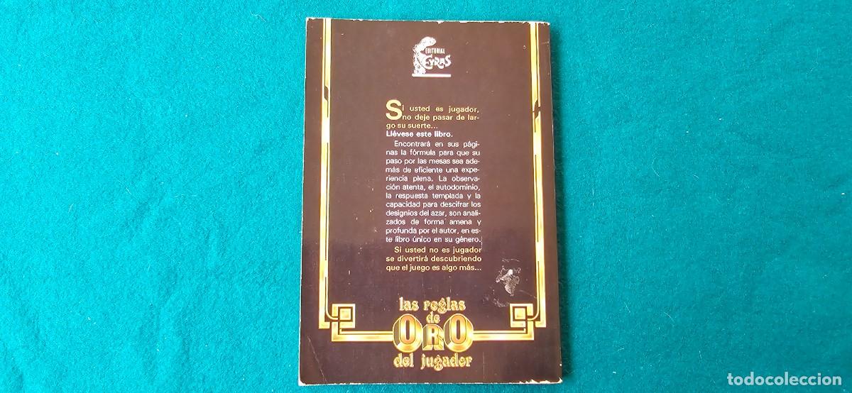 Libros: LIBRO LAS REGLAS DE ORO DEL JUGADOR (1988) GARY ZANARI - Foto 5