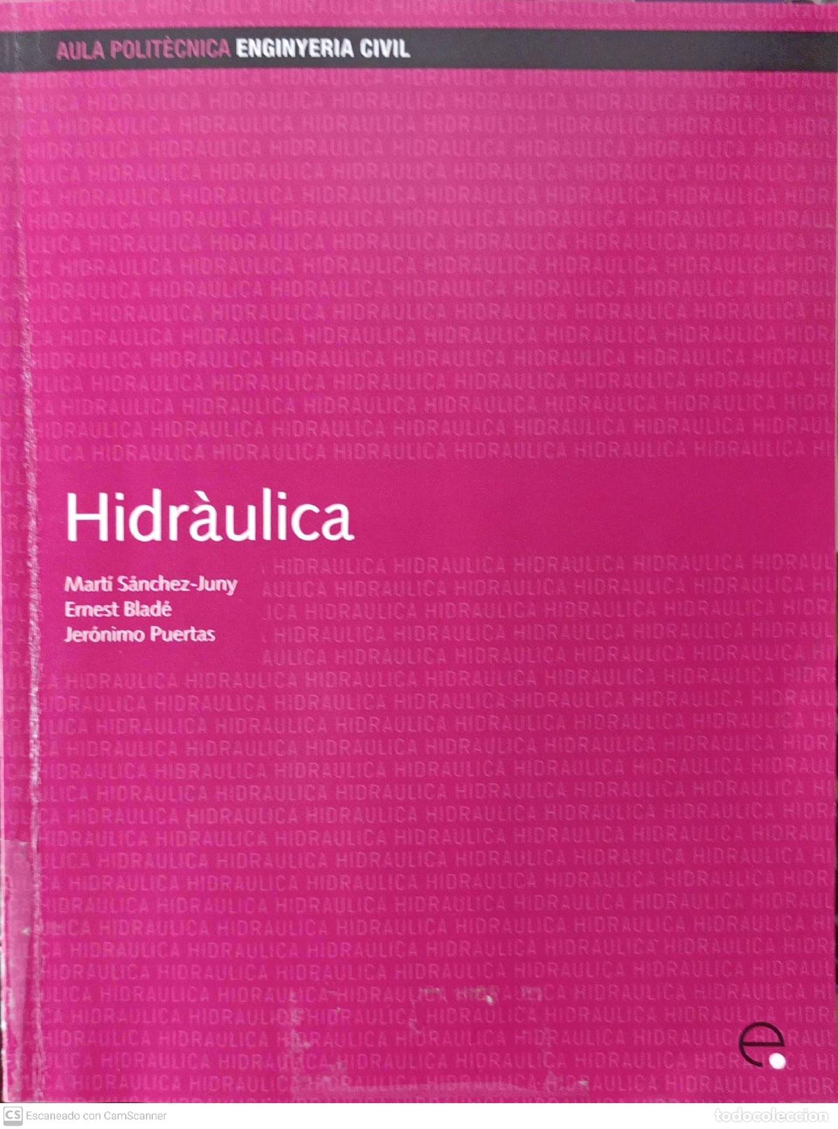 Libros: Hidr&agrave;ulica - Mart&iacute; S&agrave;nchez, Ernest Blad&eacute; i Jer&oacute;nimo Puertas - Foto 1