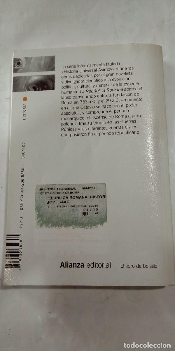 Libros: La Rep&uacute;blica Romana Isaac Asimov - Foto 2
