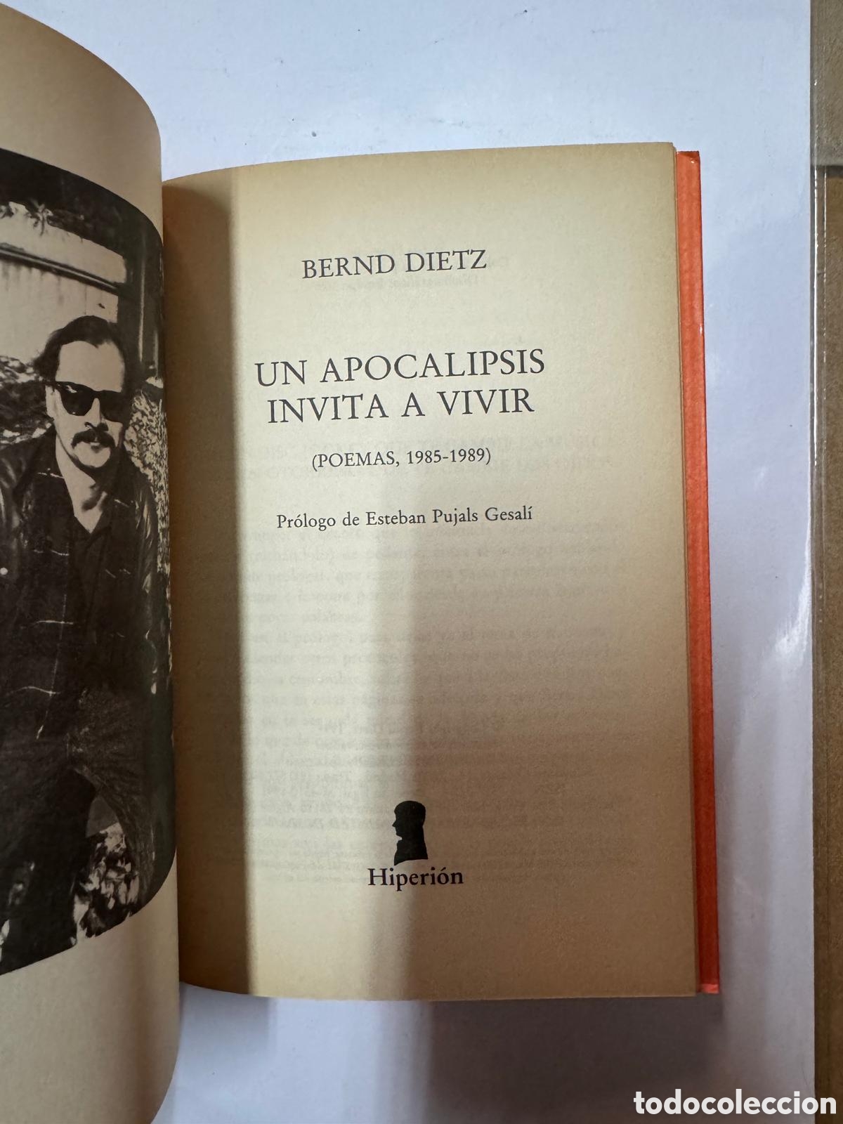 Libros: Bernd Dietz Un apocalipsis invita a vivir - Foto 2