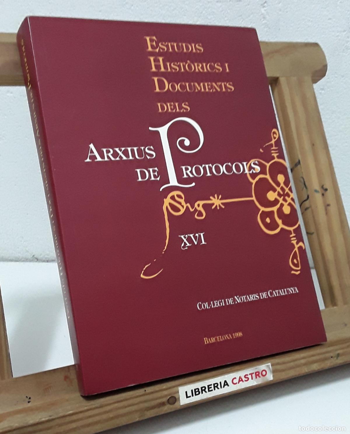 Libros: Estudis Hist&ograve;rics i Documents del Arxius de Protocols XVI - Varis. - Foto 1