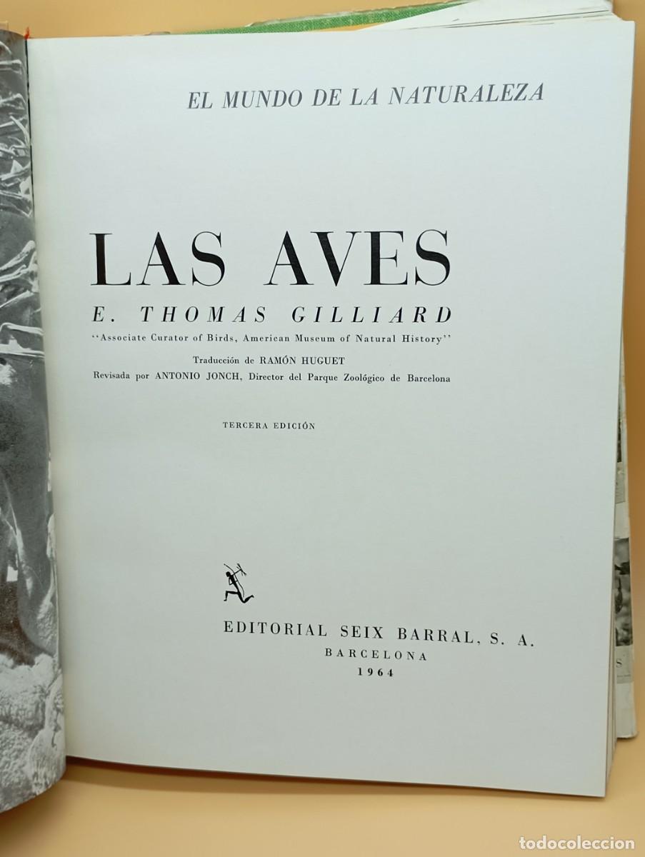 Libros: LAS AVES , E.THOMAS GILLIARD 1500 ESPECIES ILUSTRACIONES - Foto 2
