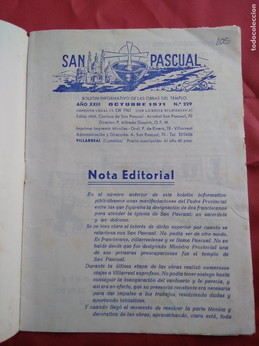 Libros: San Pascual Octubre 1971 LL.191 - Foto 4