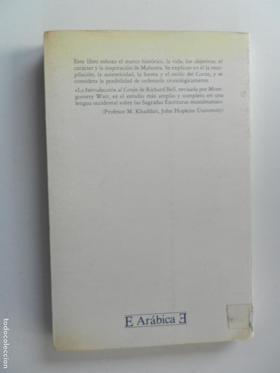 Libros: INTRODUCCI&Oacute;N AL COR&Aacute;N - R. BELL/W. M. WATT - EDICIONES ENCUENTRO 1987. - Foto 4