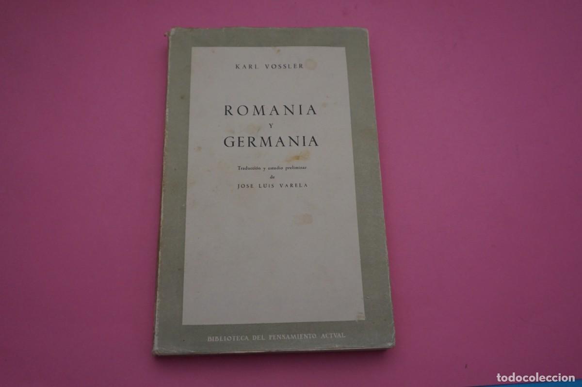 Libros: AR15D/ ROMANIA Y GERMANIA - KARL VOSSLER - Foto 1