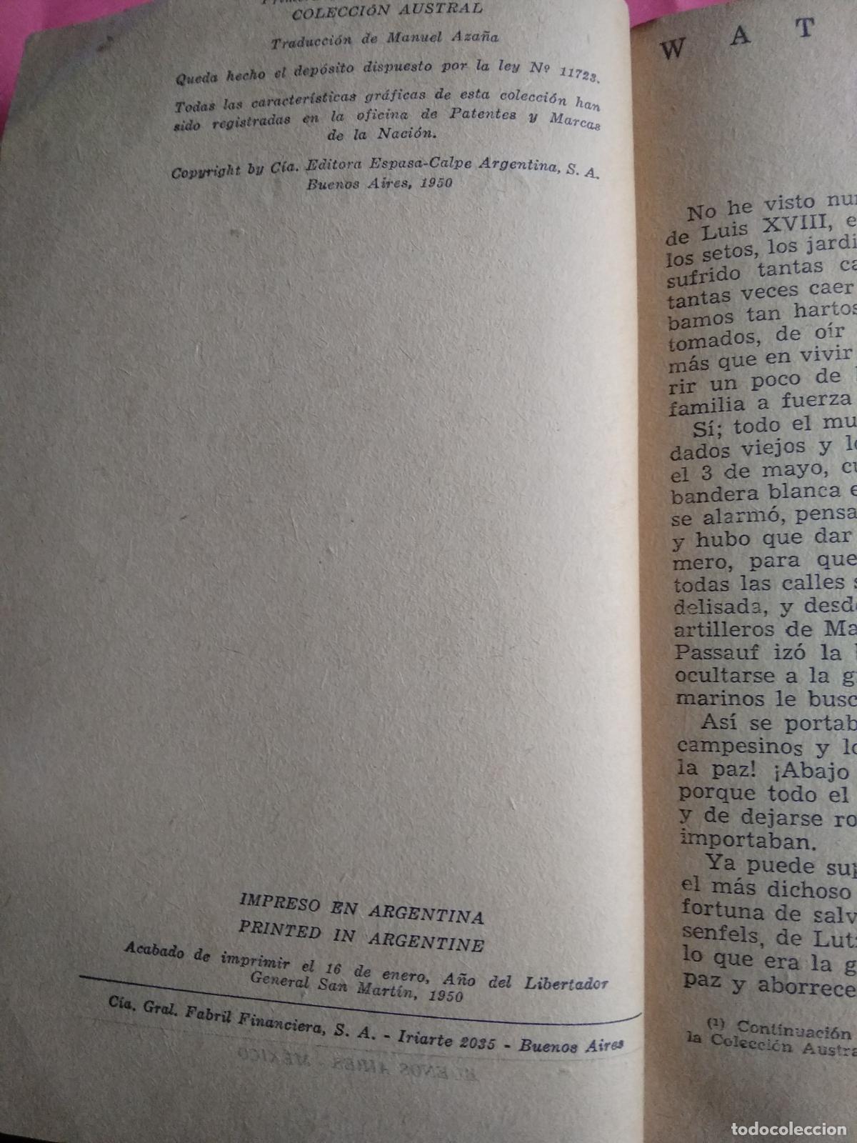 Libros: Waterloo Erckmann Chatrian L.4349-177 - Foto 4