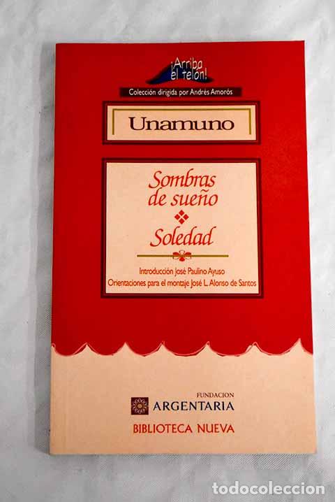 Libros: Sombras de sue&ntilde;o ; Soledad.- Unamuno, Miguel de - Foto 1