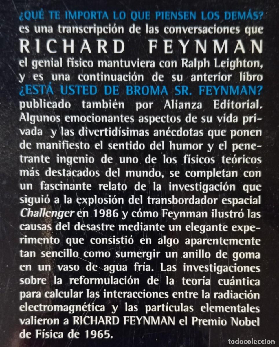 Libros: QUE TE IMPORTA LO QUE PIENSEN LOS DEMAS - RICHARD P. FEYNMAN - Foto 2