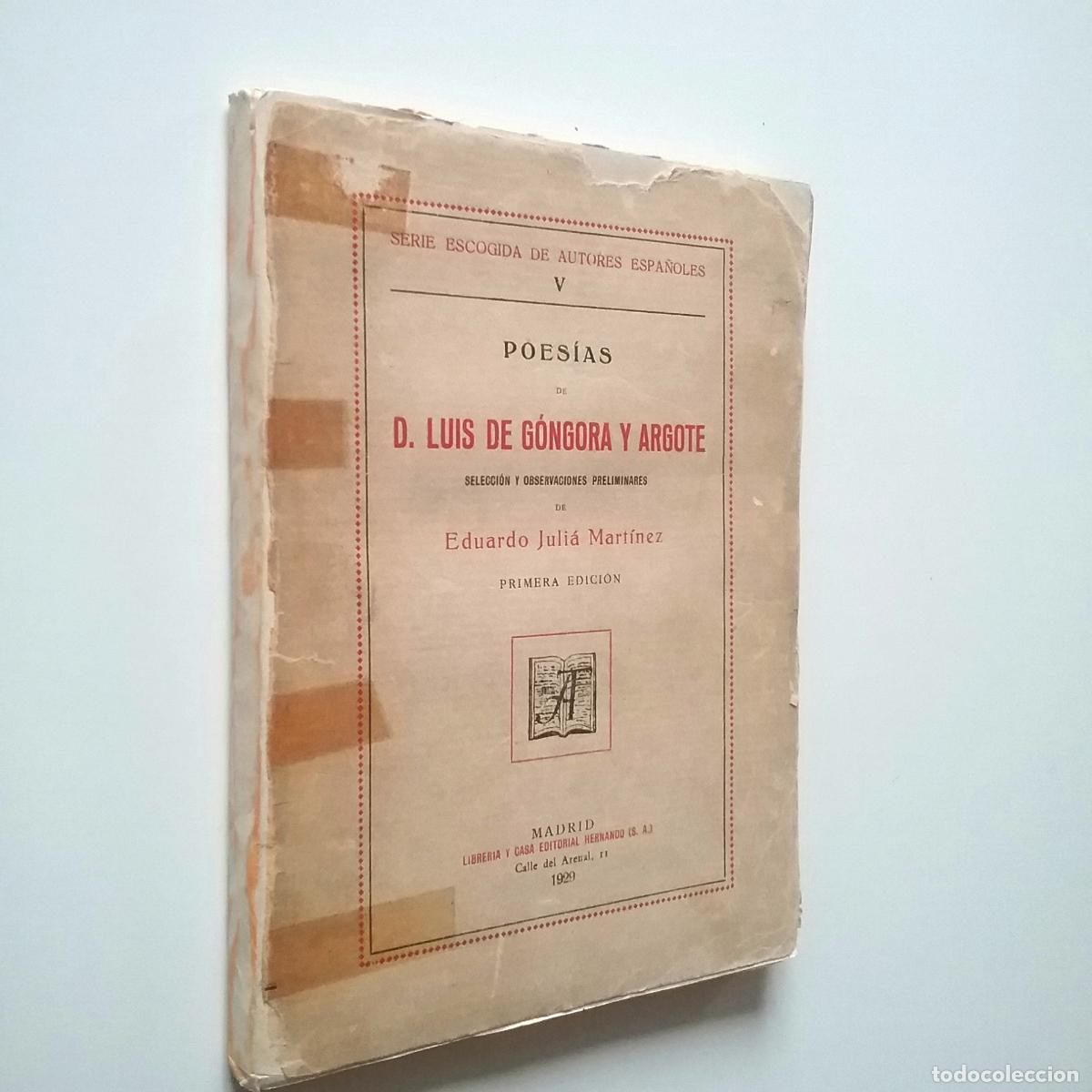 Libros: Luis de G&oacute;ngora y Argote - Poes&iacute;as - Foto 1