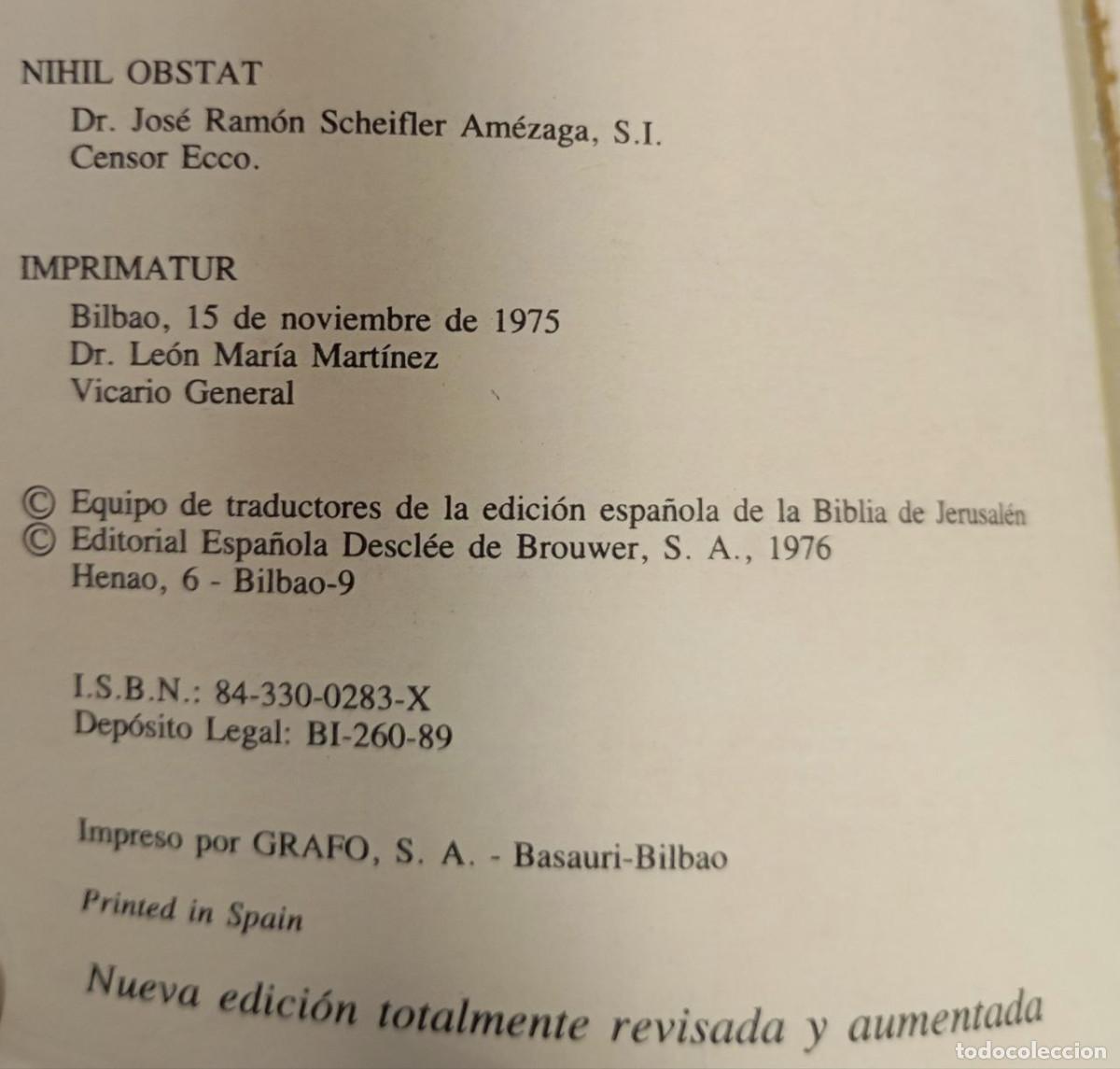 Libros: Biblia de Jerusal&eacute;n - Ubieta, Jos&eacute; &Aacute;ngel [dir.] - Foto 2