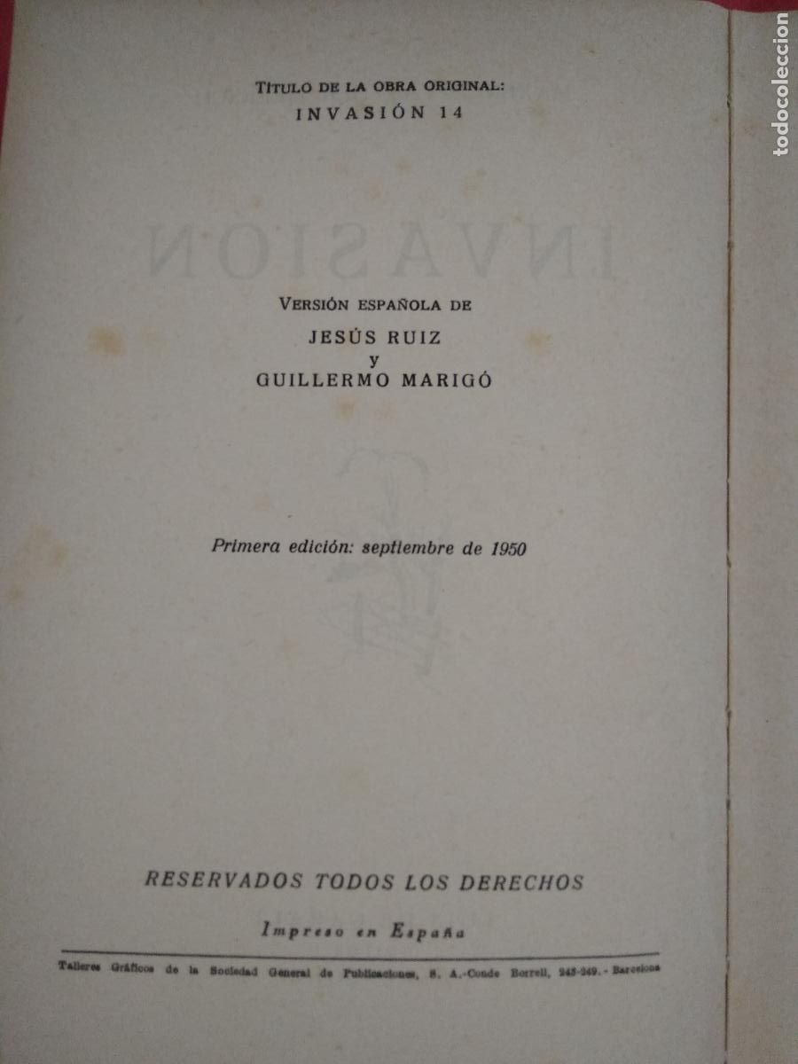 Libros: Invasi&oacute;n Maxence Vander Meerach L.13773-1569 - Foto 3