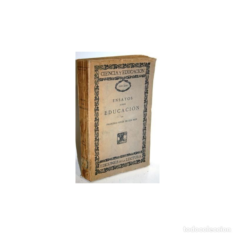 Libros: ENSAYOS SOBRE EDUCACI&Oacute;N - GINER DE LOS R&Iacute;OS, Francisco - Foto 1