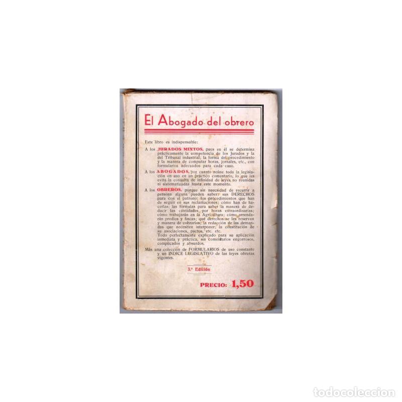 Libros: EL ABOGADO DEL OBRERO - RUIZ, J&aacute;come - Foto 1