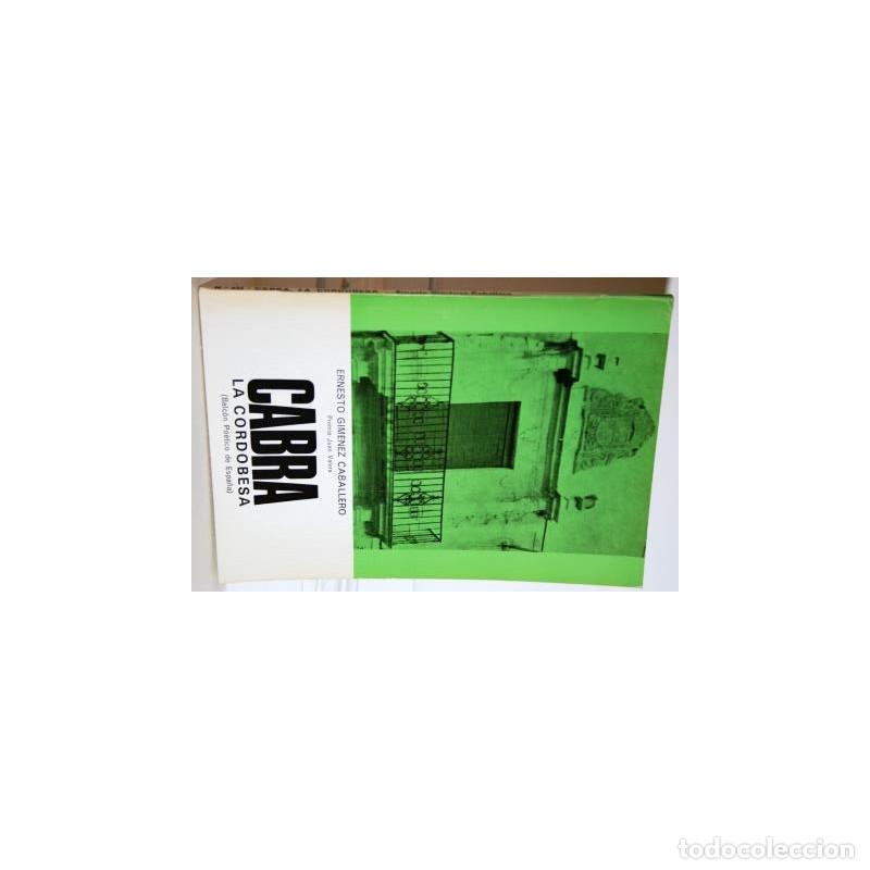 Libros: CABRA LA CORDOBESA - GIM&Eacute;NEZ CABALLERO, Ernesto - Foto 1