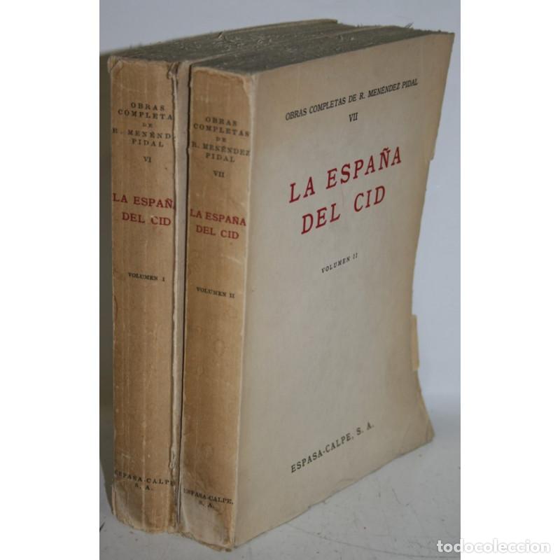 Libros: LA ESPA&Ntilde;A DEL CID. 2 TOMOS - MEN&Eacute;NDEZ PIDAL, Ram&oacute;n - Foto 1