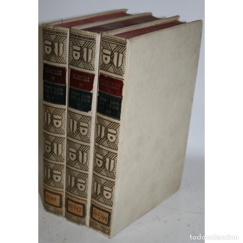 Libros: DE LOS NOMBRES DE CRISTO. 3 TOMOS - LEON, Luis de - Foto 1
