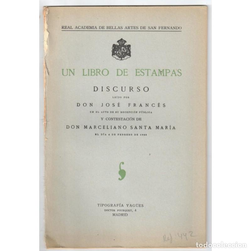 Libros: UN LIBRO DE ESTAMPAS - FRANC&Eacute;S, Jos&eacute; & SANTA MAR&Iacute;A, Marceliano - Foto 1