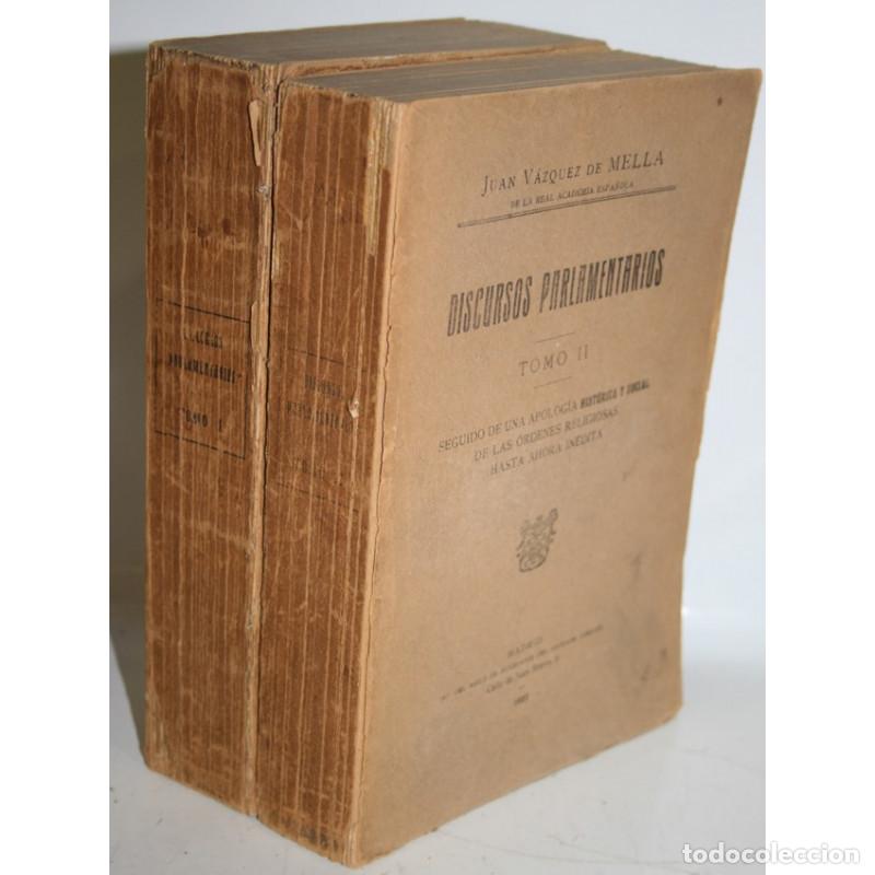Libros: Discursos parlamentarios - V&Aacute;ZQUEZ DE MELLA, Juan - Foto 1
