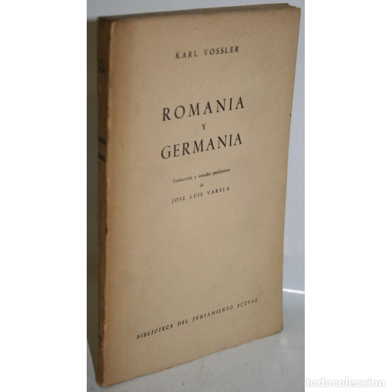 Libros: ROMANIA Y GERMANIA - VOSSLER, Karl - Foto 1