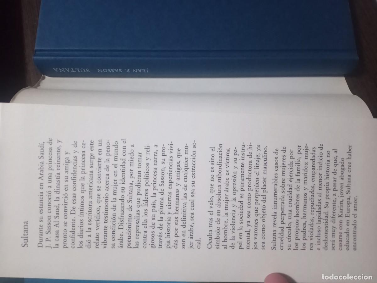 Libros: Sultana - Jean P. Sasson - C&iacute;rculo de lectores 1992 - Foto 5