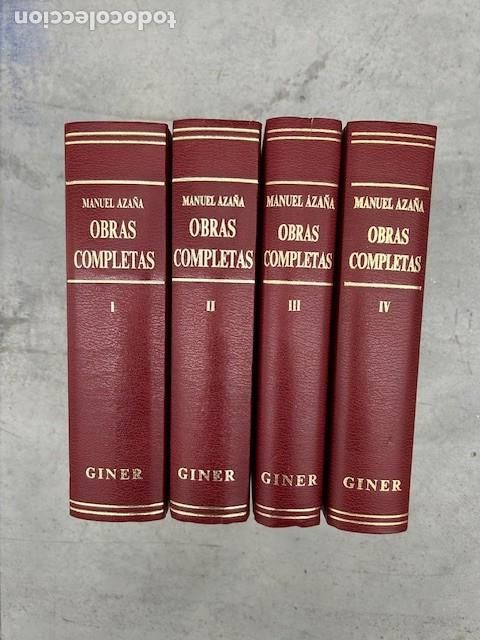 Libros: MANUEL AZA&Ntilde;A OBRA COMPLETA CUATRO TOMOS - MANJUEL AZA&Ntilde;A