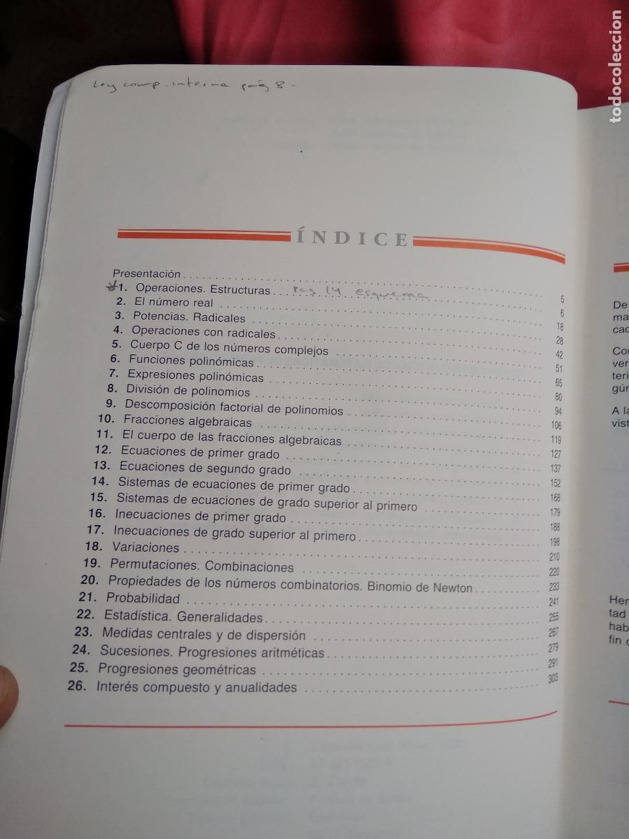 Libros: Matem&aacute;ticas BUP 1 Ignacio Lazcano Uraga BA.1061 - Foto 6