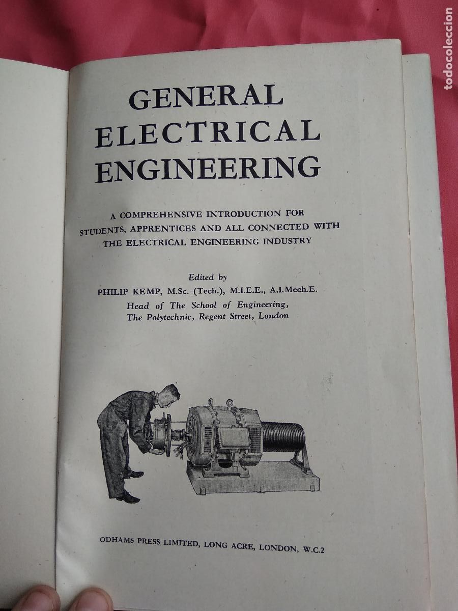 Libros: General electrical engineering Philip Kemp Ingl&eacute;s L.9601-1549 - Foto 2