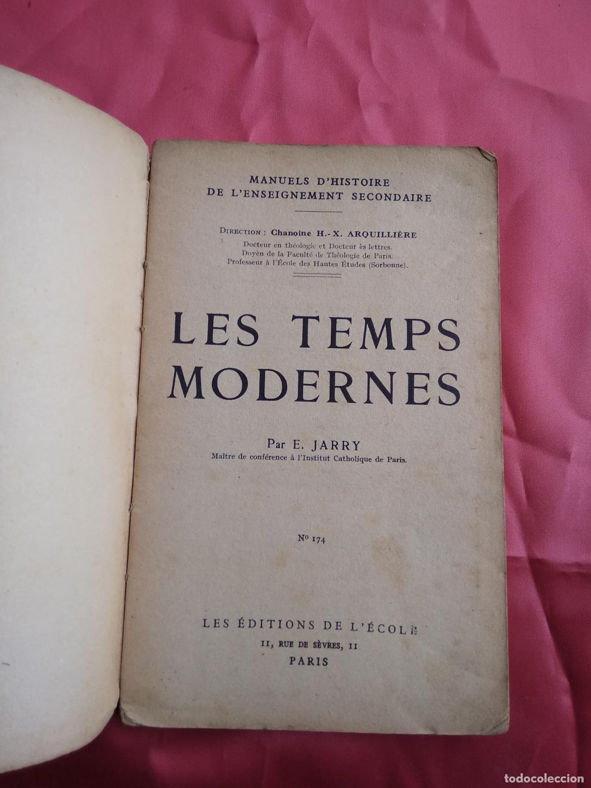 Libros: Les temps modernes Par E. Jarry L.12820-1029 - Foto 2