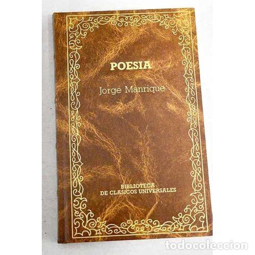 Libros: POESIA - JORGE MANRIQUE - Sin Especificar - Foto 1