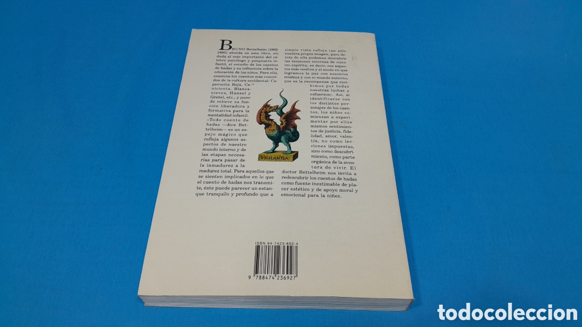 Libros: PSICOAN&Aacute;LISIS DE LOS CUENTOS DE HADAS - BRUNO BETTELHEIM - Foto 9
