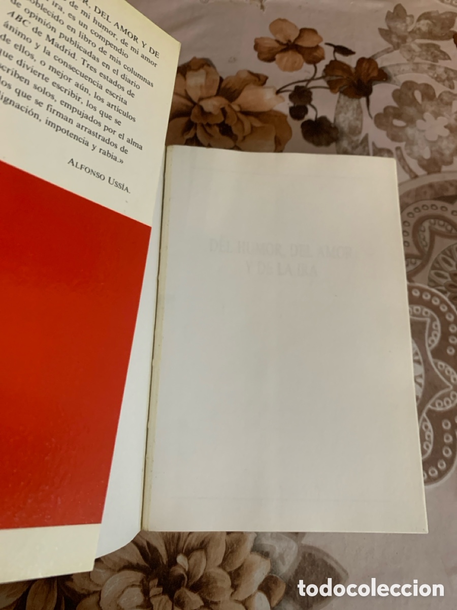 Libros: Del humor, del amor y de la ira. Alfonso Uss&iacute;a. - Foto 4