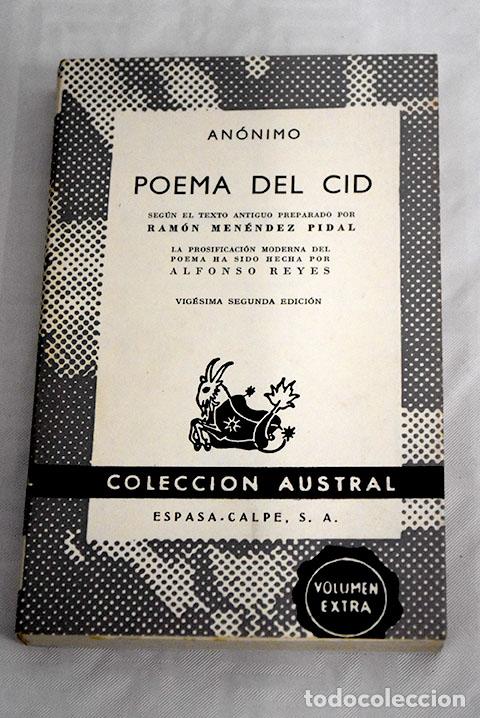 Libros: Poema del Cid: : Espasa-Calpe. - Foto 1