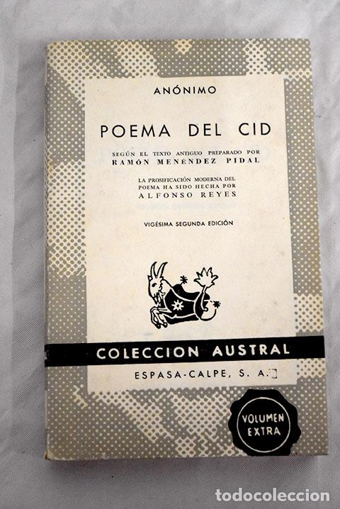 Libros: Poema del Cid: : Espasa-Calpe. - Foto 1
