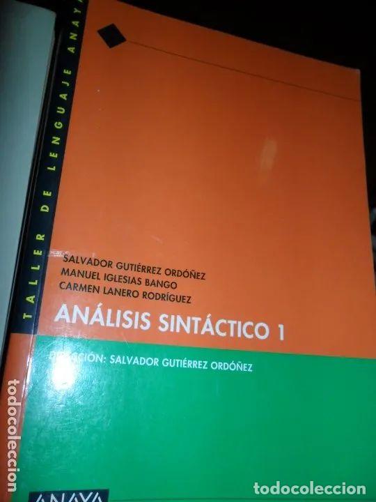 Libros: An&aacute;lisis sint&aacute;ctico I, VVAA, ed. Anaya - VVAA - Foto 2