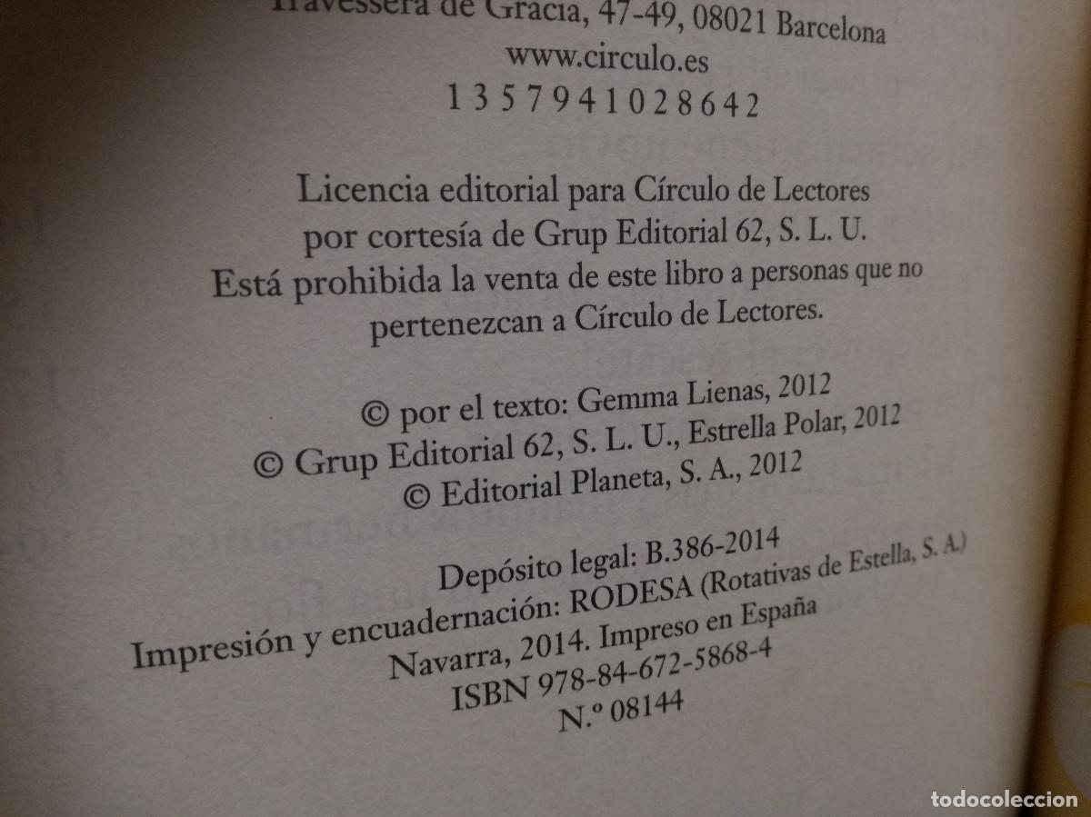 Libros: LIBRO - EL CLUB DE LOS MALDITOS - GEMMA LIENAS - CIRCULO - Foto 2
