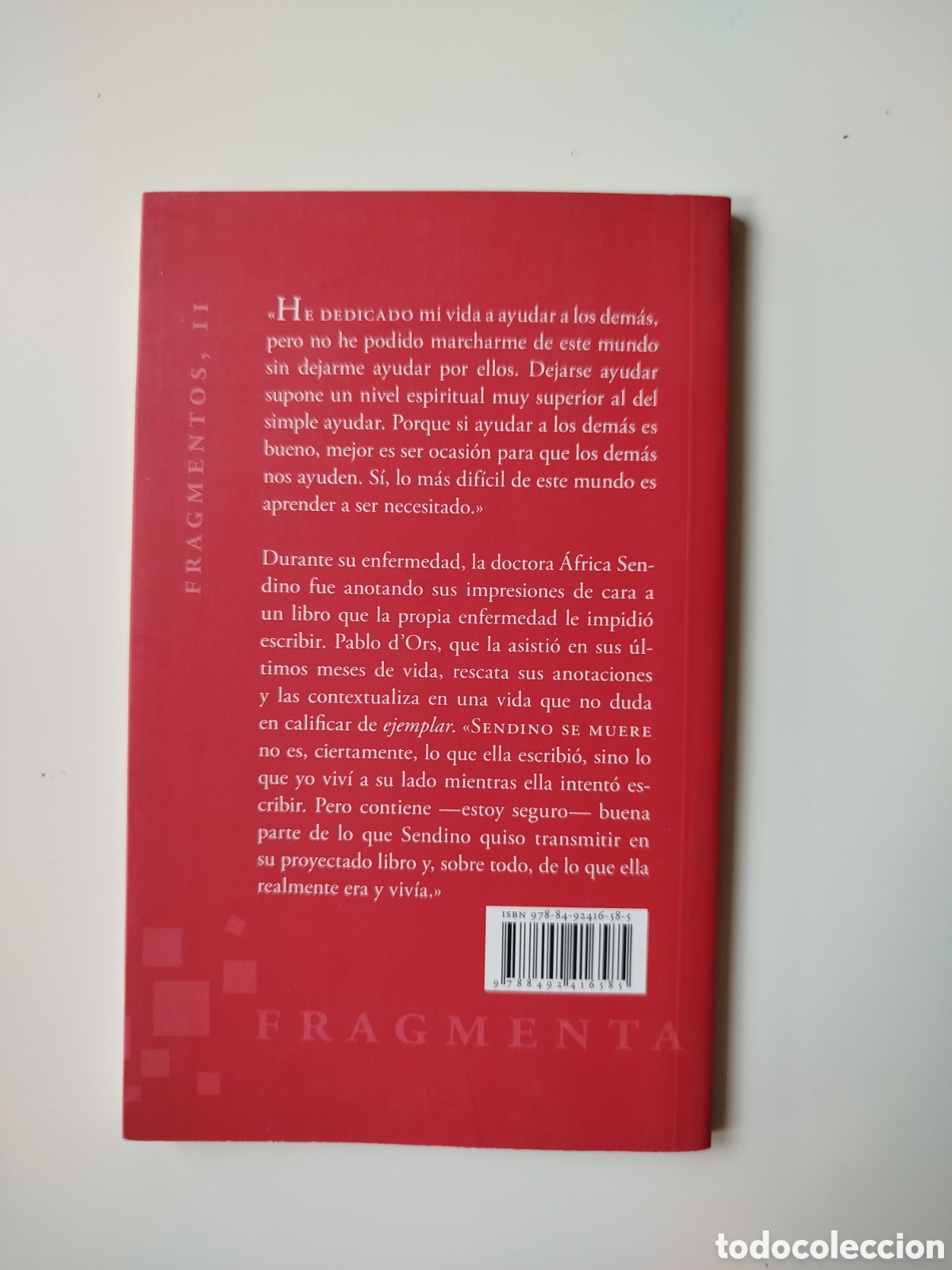 Libros: Pablo dOrs. Sendino se muere. Fragmenta editorial. - Foto 2