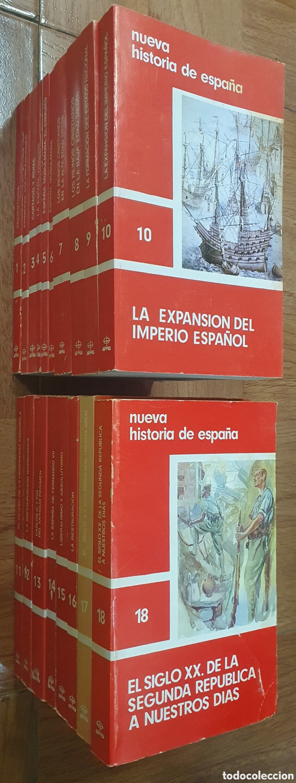 Libros: Nueva Historia de Espa&ntilde;a � 18 Tomos � Completa � EDAF - VV. AA. - Foto 2