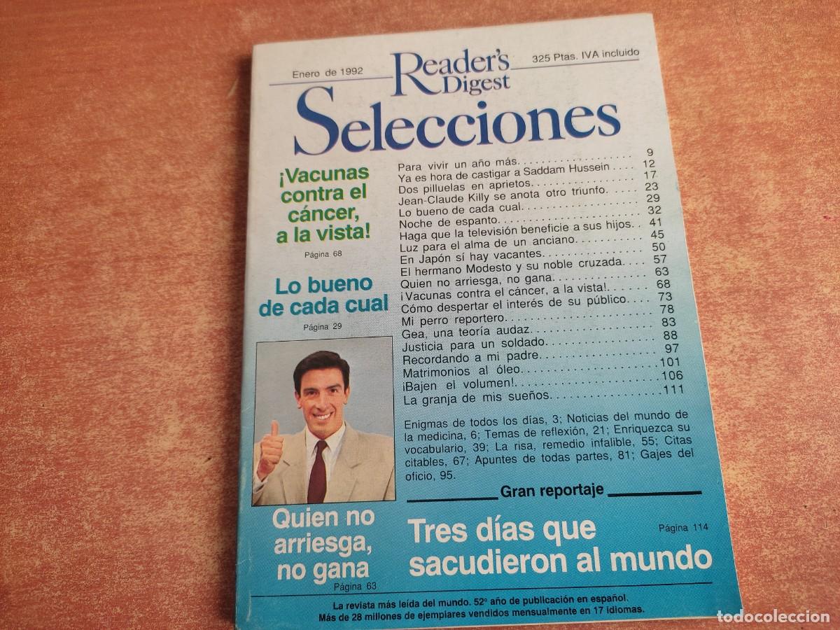 Libros: Readers Digest Selecciones Enero 1992 - Foto 1