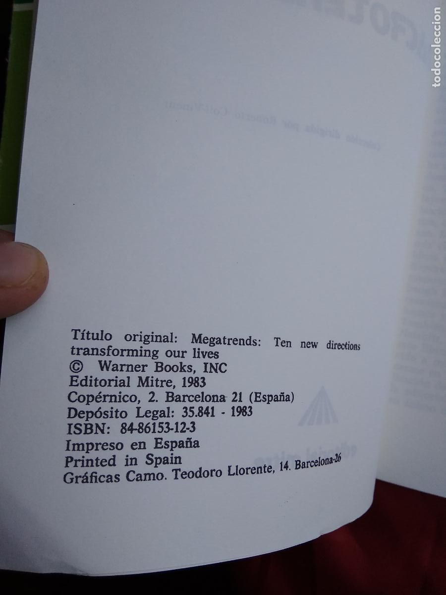 Libros: Macro Tendencias John Naisbitt 2000 L.13773-1624 - Foto 2