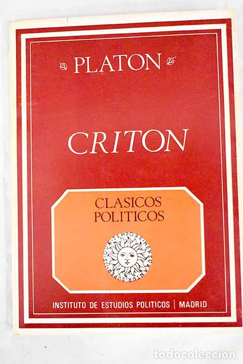 Libros: Crit&oacute;n: Plat&oacute;n: Instituto de Estudios Pol&iacute;ticos..- Plat&oacute;n - Foto 1