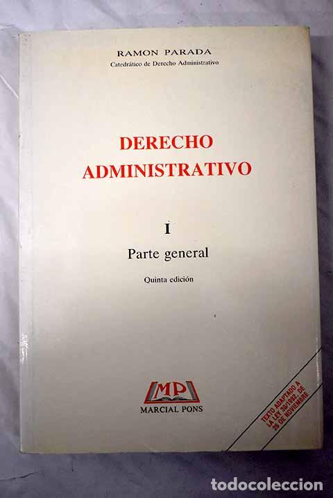 Libros: Derecho administrativo.- Parada V&aacute;zquez, Jos&eacute; Ram&oacute;n - Foto 1