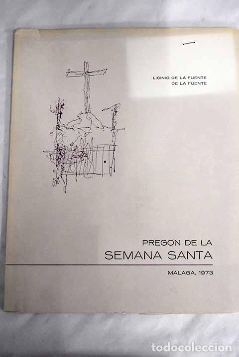 Libros: Preg&oacute;n de la Semana Santa.- Fuente, Licinio de la