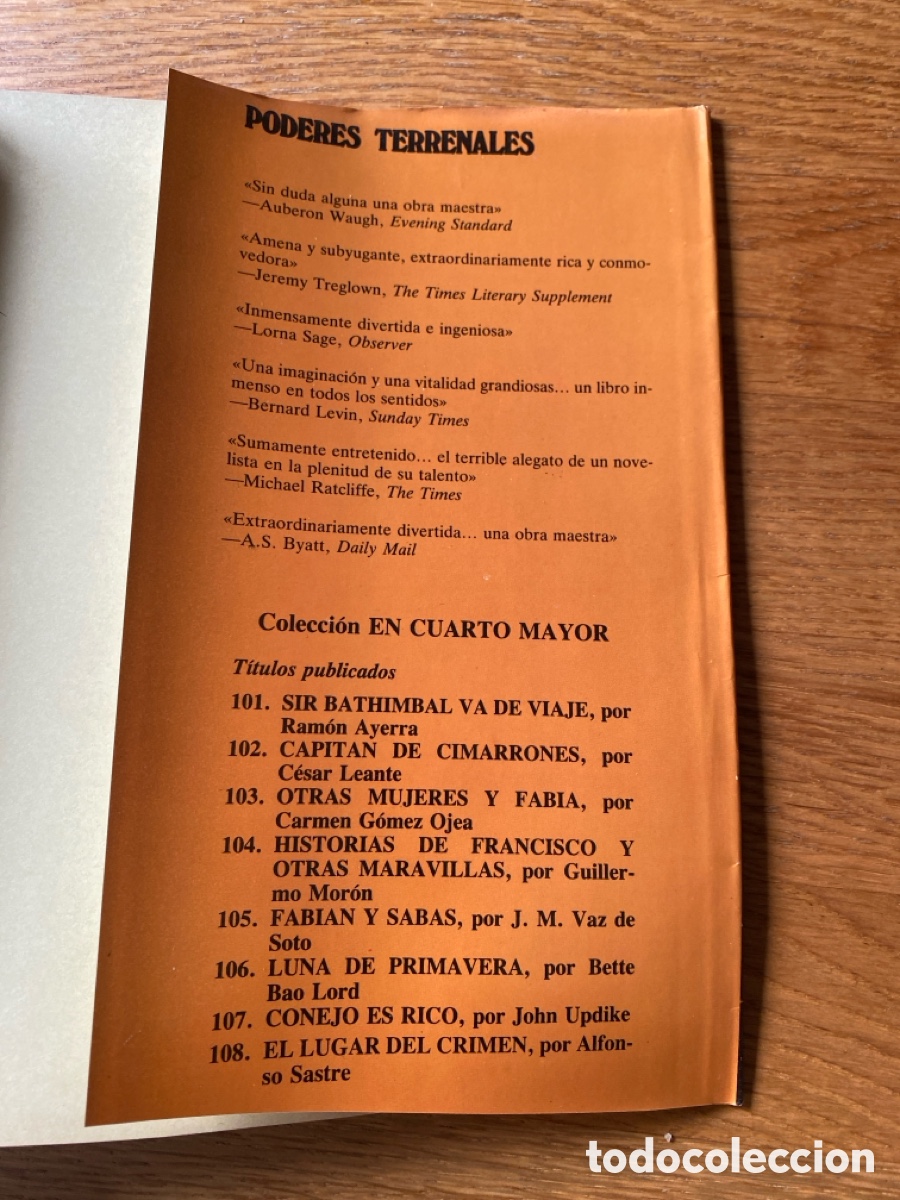 Libros: Poderes terrenales - Burgess, Anthony - Foto 6