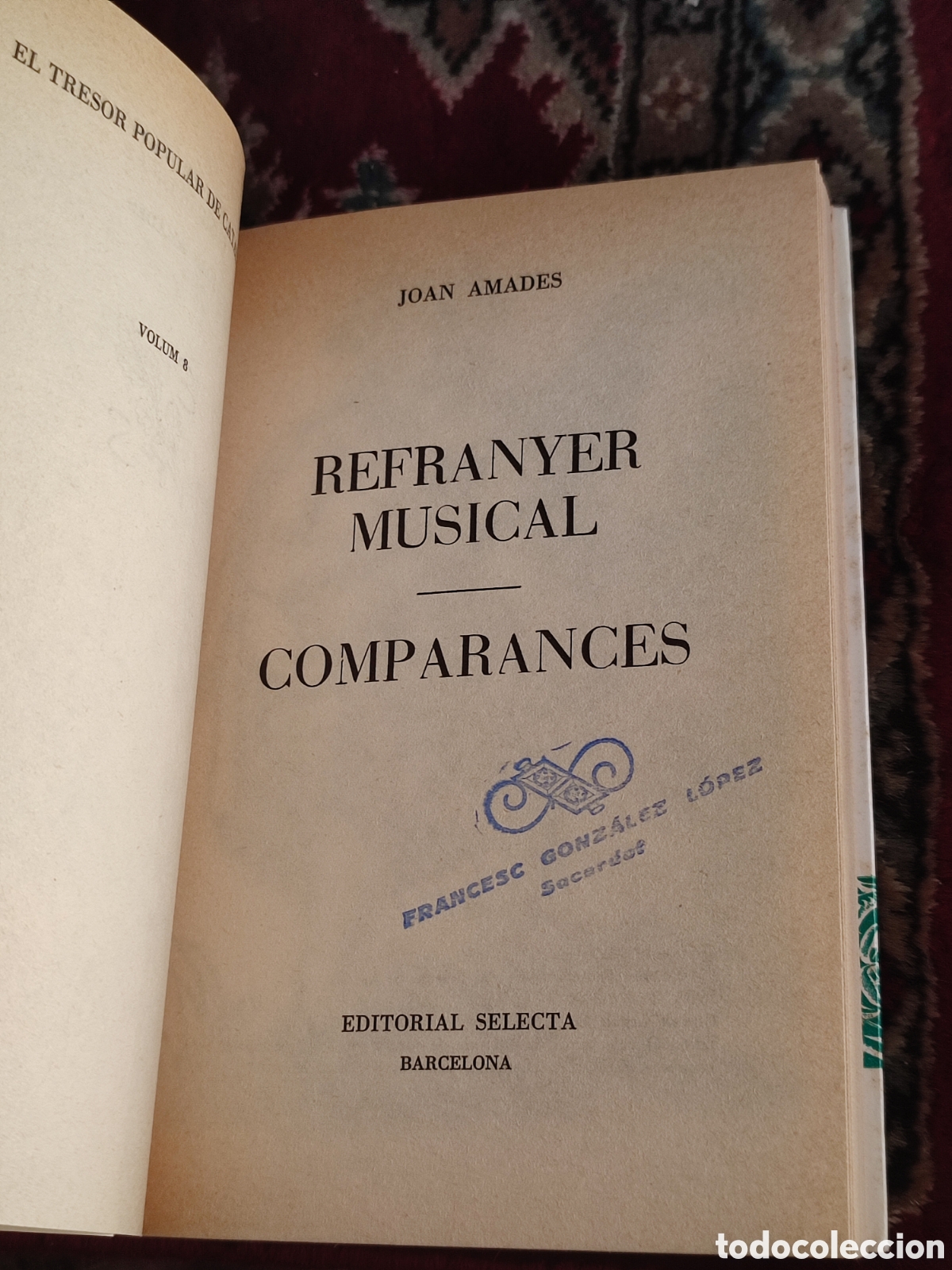 Libros: Refranys Musicals Comparances Joan Amades - Foto 4
