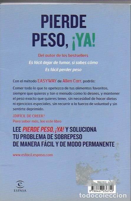 Libros: Pierde peso ya / A. Carr. Madrid : Espasa, 2011. + CD - Foto 2