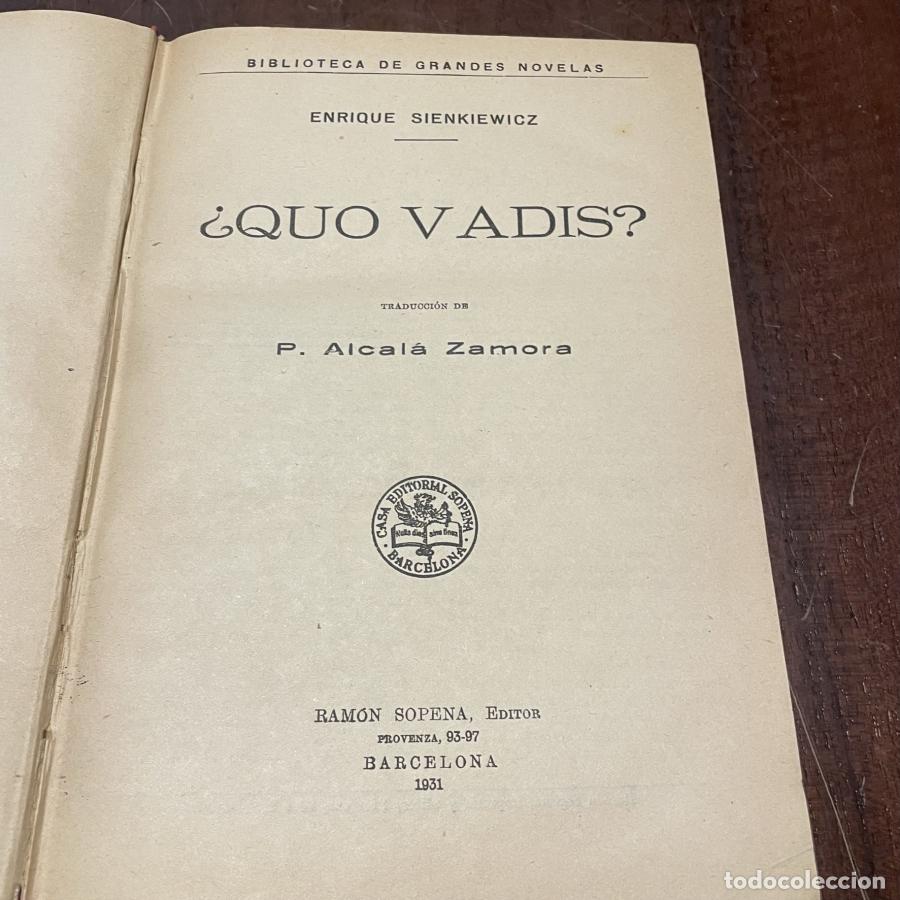 Libros: &iquest;Quo vadis? - Henryk Sienkiewicz - Foto 2