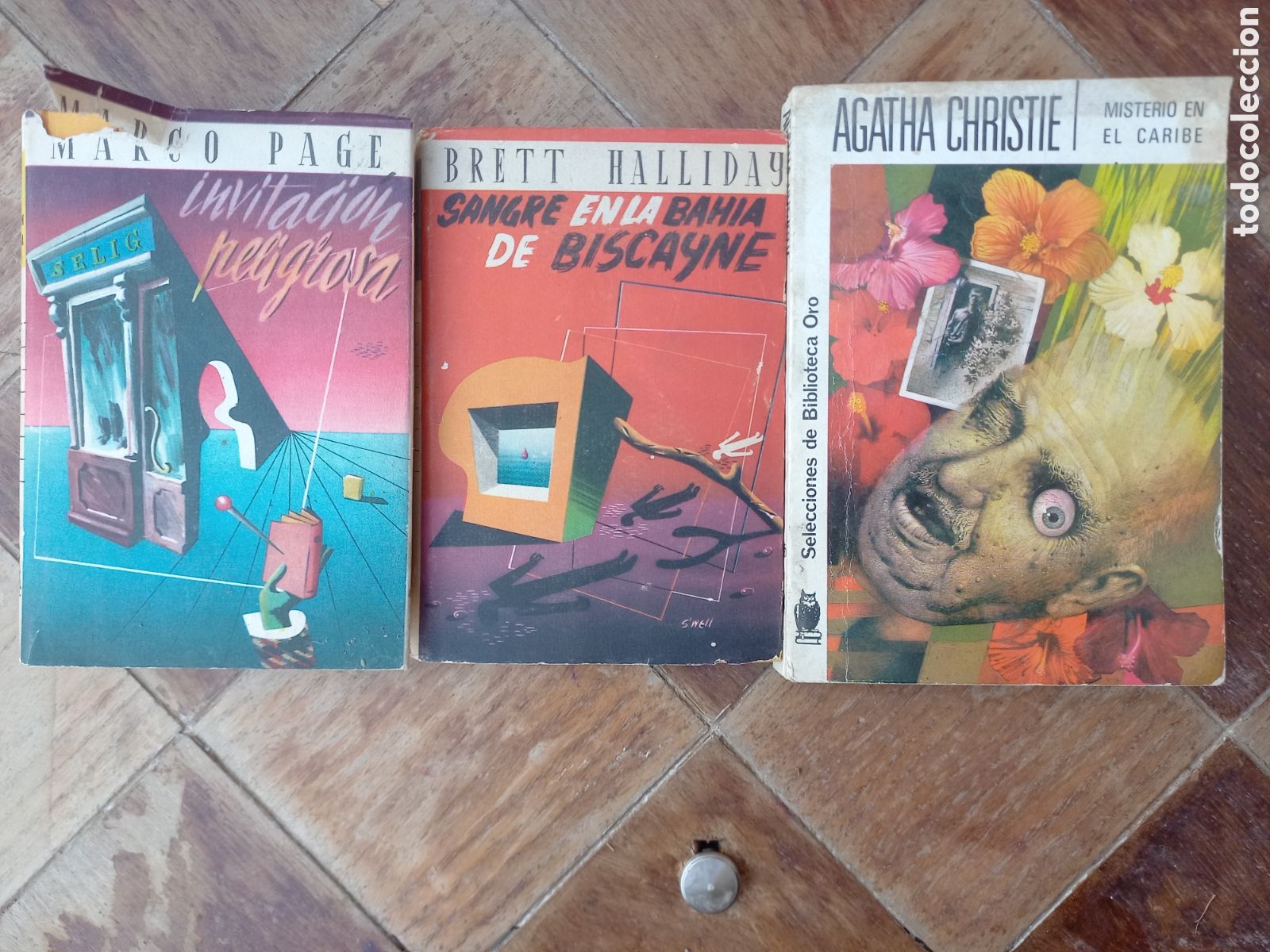 Libros: Libros misterio invitaci&oacute;n peligrosa, sangre en la bah&iacute;a, misterio caribe